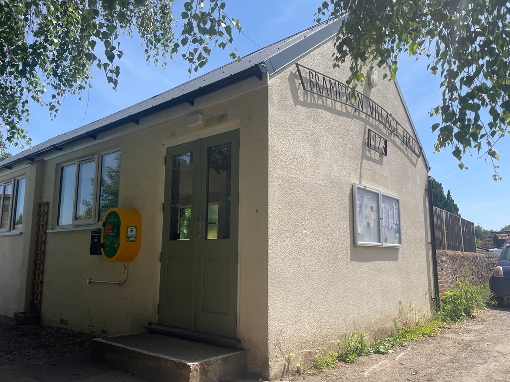Exterior photograph of Brampton Village Hall